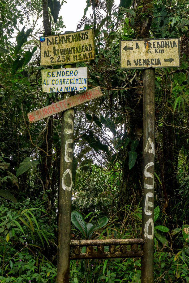 &lsquo;El Requintadero&rsquo; crossing on the way to Cerro Bravo&rsquo;s peak
