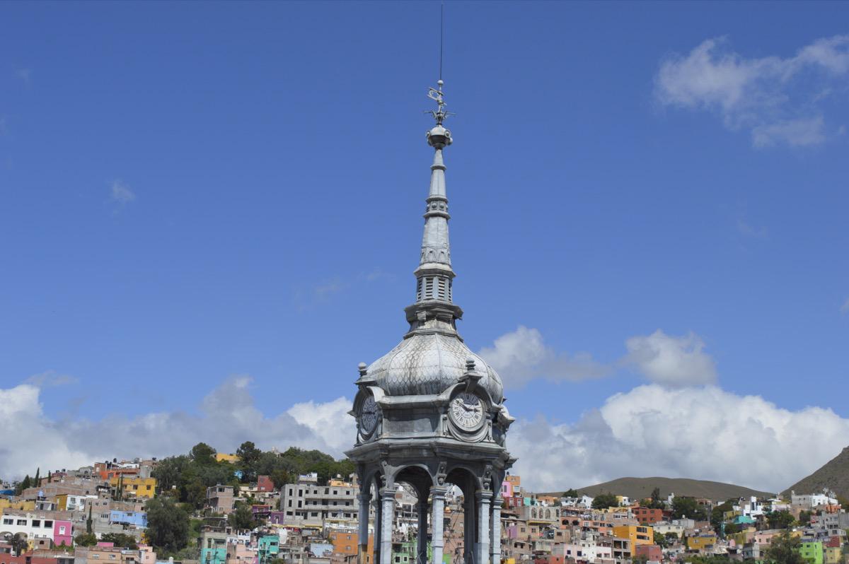 Clock tower of the Hidalgo Market.
