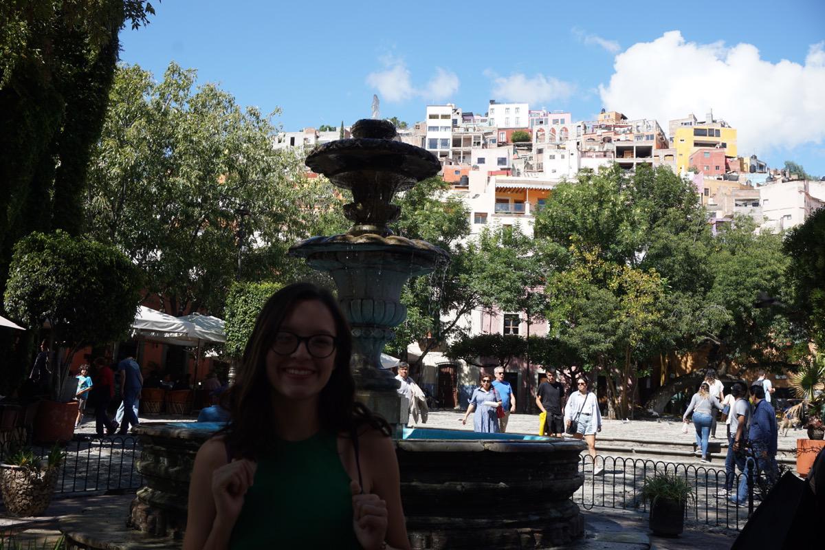 Fountain in San Fernando Square.