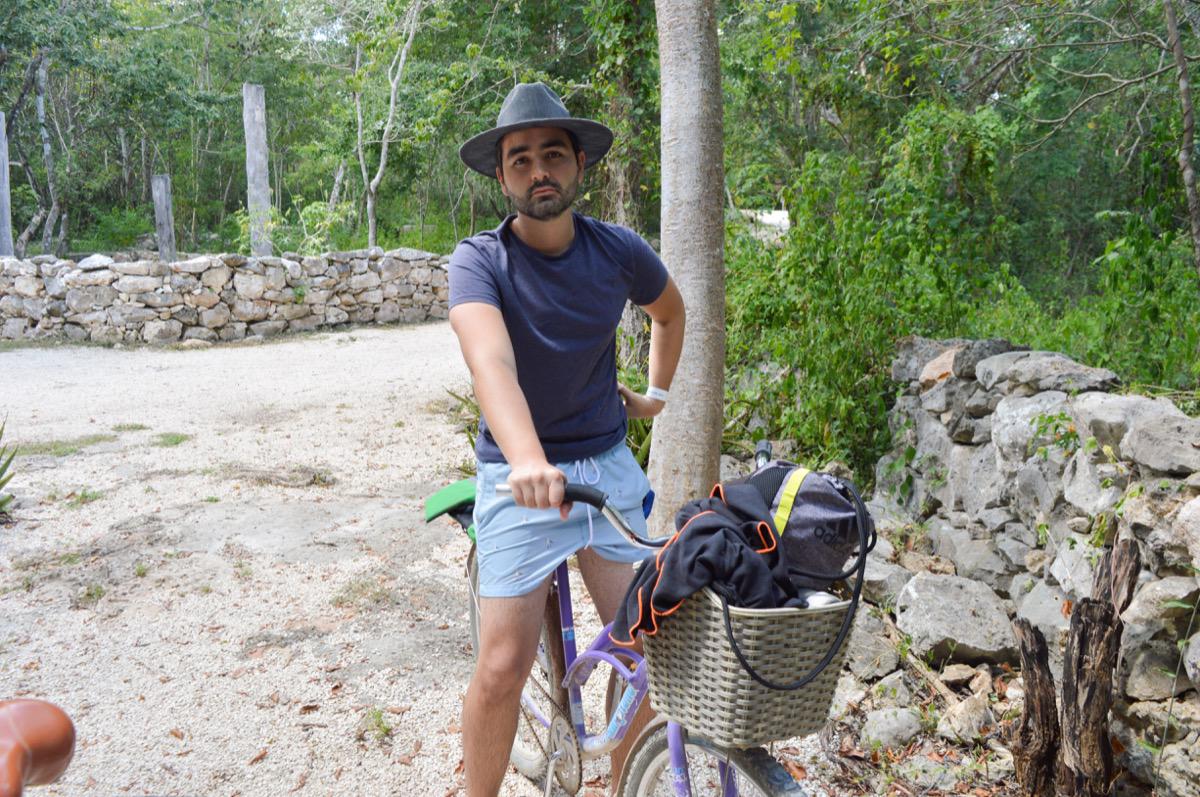 Ready for a break after visiting the cenotes.