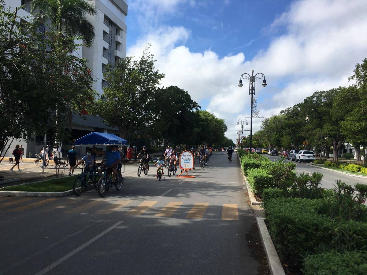 Montejo bike route on Sunday mornings.