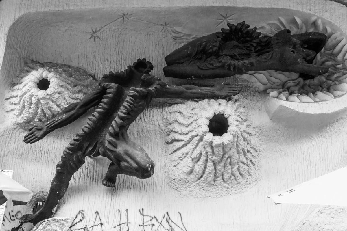 Rodrigo Arenas en el Centro de Medellín